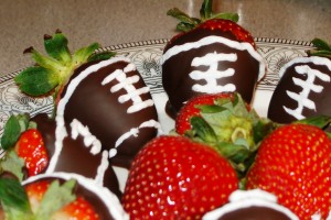 Game Day Meal: Super Bowl XLVII Edition – Pig(skin) Candy & Football Strawberries