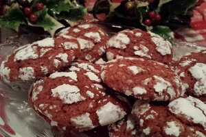 12 Days of Christmas Treats: Red Velvet Crackle Cookies